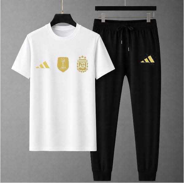 Argentina Football Casual T-Shirt & Joggers Set